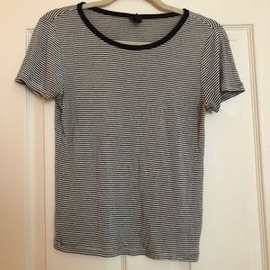Black and White Striped T Shirt